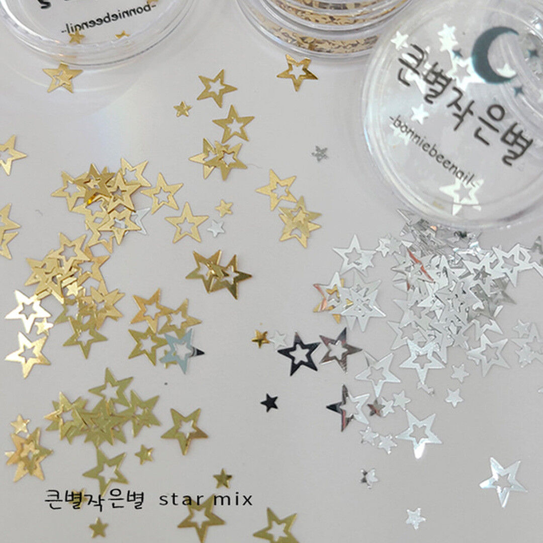 BONNIEBEE NAIL Big & Small Star Glitter approx. 2.5g