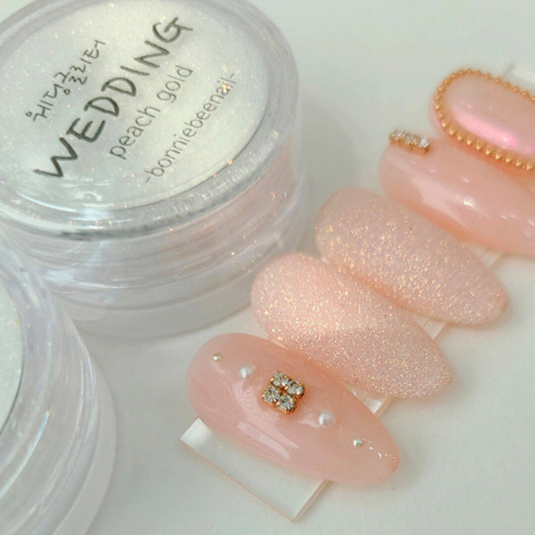 BONNIEBEE NAIL Wedding Glitter – Peach Gold 5g