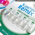 BEVLAH SUMMER REMIX Glitter Powder Art Gel 7 Colors Set {12g}