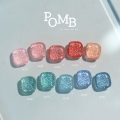 FAUVE POMB Reflective Glitter Gel 10 Colors Set {10ml × 10pcs}