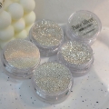 BONNIEBEE NAIL Pure Silver Glitter Set (4 Types) approx. 5g