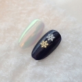 BONNIEBEE NAIL Winter Material | Snowflake No.1 Ultra-Thin Parts Renewal (2 Types) 18K Gold