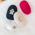 BONNIEBEE NAIL Ultra-Thin Cookie Man Parts (2 Types) 18K Gold 5×5.5mm