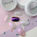 BONNIEBEE NAIL Petit Satin Powder – Purple & Apricot 0.3g (1 Powder + 2 Sticks)