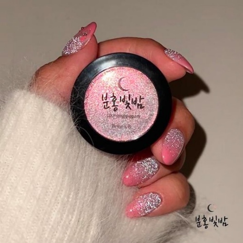 BONNIEBEE NAIL Reflective Glitter #Pink Night Flake 1.5g