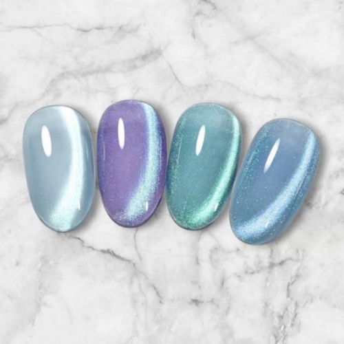 ICE GEL Magnetic Gel Wind Star Galaxy Blue Starlight Nail Series 1714~1717 – 4 Colors Set