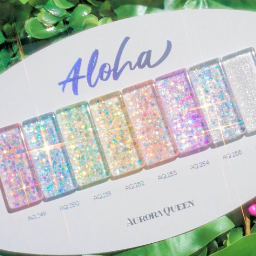 AURORA QUEEN Aloha Glitter Gel 8 Colors Single 10ml