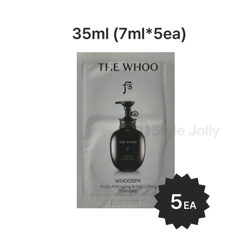 The History of Whoo WhooSpa Scalp Anti-Aging & Hair Lifting Shampoo Sample Sachet 35ml (7ml*5ea)