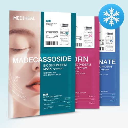 Mediheal Bio Secnderm Mask 3 Types 10 Sheets (PDRN + Madecassoside + Hyaluronic Acid)