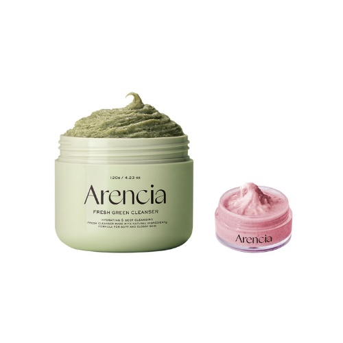 Arencia Fresh Green Rice Mochi Cleanser 120g Set (+Rosehip Cleanser 15g)