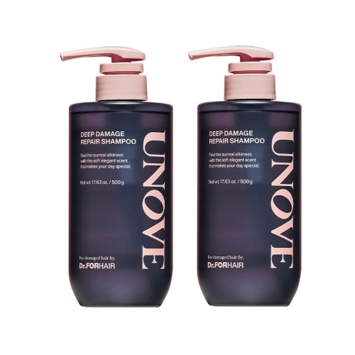 UNOVE Deep Damage Repair Shampoo 500g Due Set (Sweet Breeze/Rosy Aura)