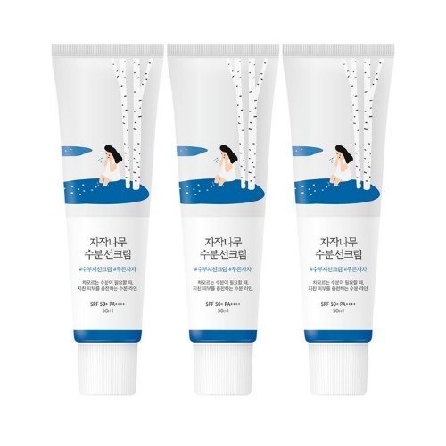 [TRIPLE] ROUND LAB Birch Juice Moisturizing Sunscreen 50ml Triple Set
