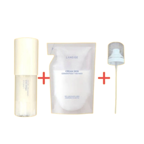 LANEIGE CREAM SKIN CERAPEPTIDE REFINER 170ml + Refill 130ml