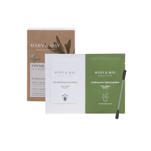 Mary&May Daily Safe Black Head Clear Nose Mask x10pcs
