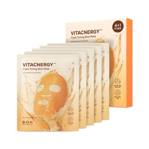 BIOHEAL BOH Vitacnergy Triple Toning Shot Mask 4+1ea