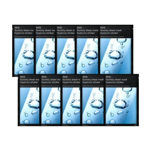 Abib Gummy sheet mask Hyaluron sticker (10 sheets)