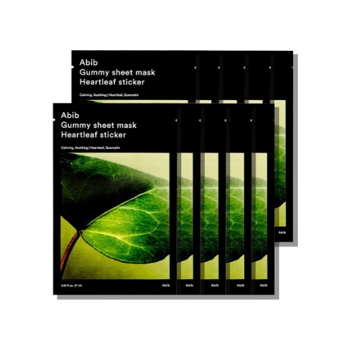 Abib Gummy sheet mask Heartleaf sticker (10 sheets)