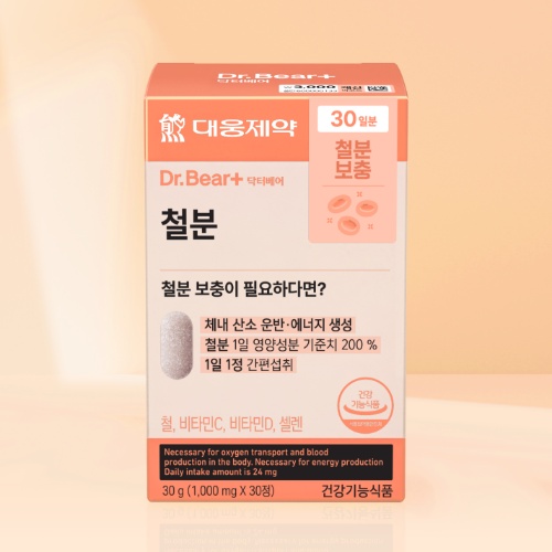 DAISO Daewoong Pharma Iron 30 Tablets (30 Days)