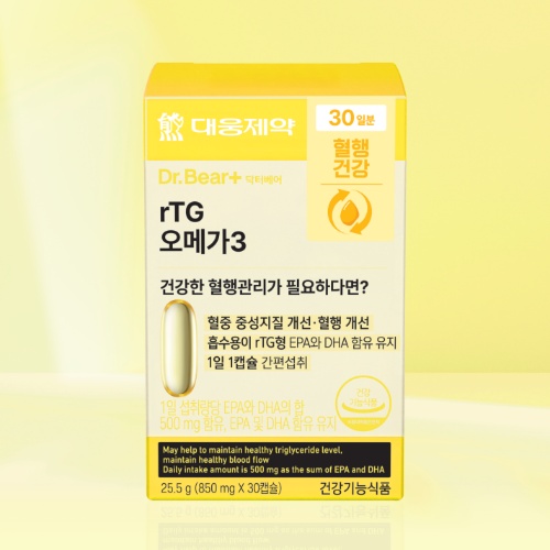 DAISO Daewoong Pharma rTG Omega-3 30 Softgels (30 Days)
