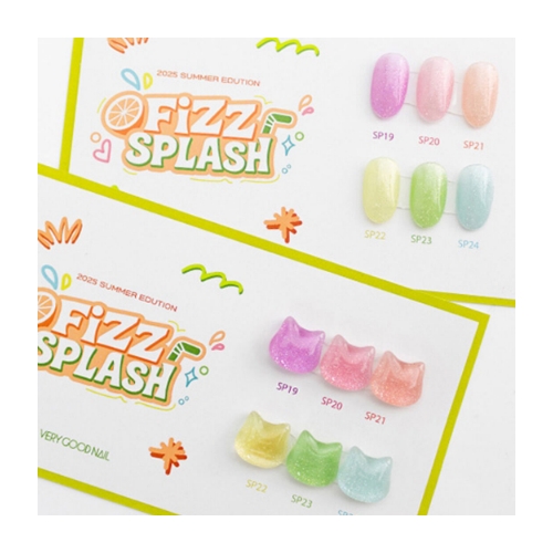 VERYGOOD Syrup Glitter Gel Fizz Splash 6 Colors Set