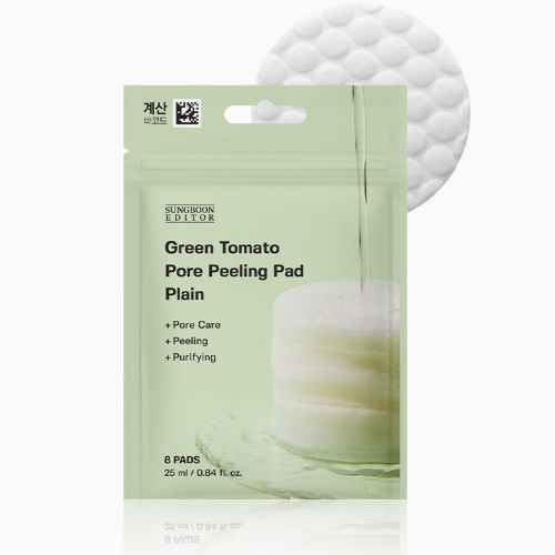 DAISO Sungboon Editor Green Tomato Pore Peeling Pad Plain 8 sheets