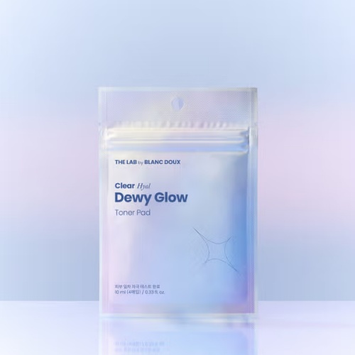 DAISO The Lab by Blanc Doux Clear Hyaluronic Dewy Glow Toner Pad 4 Sheets