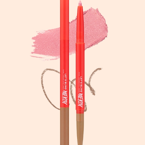 DAISO Merge Let's Bling Dual Under Eye Volume Liner (02 Peach Coral Pearl)