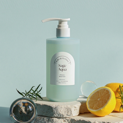 DAISO Daily Comma Bello De Perfume Body Wash (Sage Aqua) 500ml