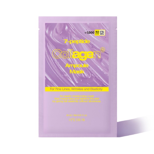 DAISO It's Skin Seven Peptide Collagen Ampoule Mask 1pc 24ml