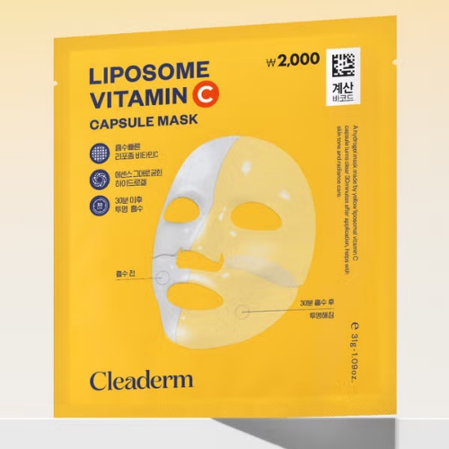 DAISO Cleaderm Liposome Vitamin C Capsule Mask (31 g)