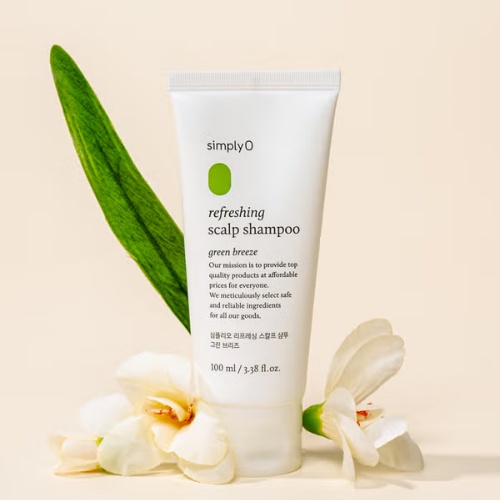 DAISO SimplyO Refreshing Scalp Shampoo 100ml (Green Breeze)