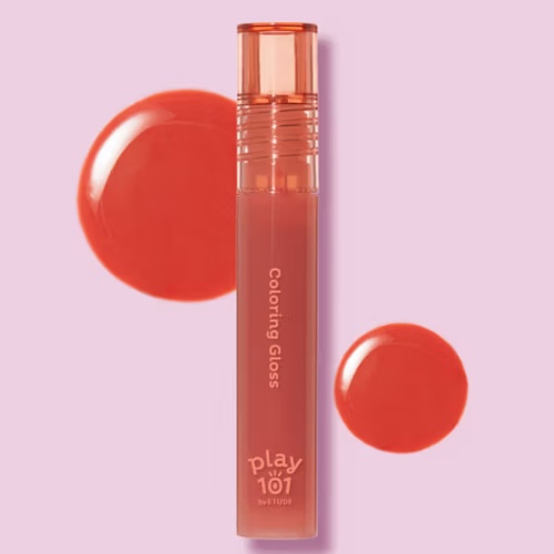 DAISO Play 101 by Etude Coloring Gloss 4.1g (01 Dewy Peach)