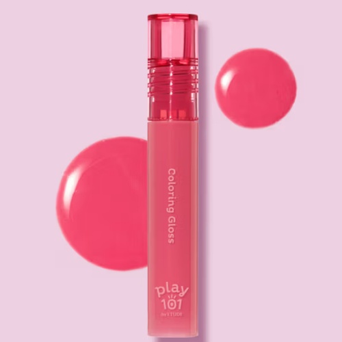 DAISO Play 101 by Etude Coloring Gloss 4.1g (02 Chewy Pink)