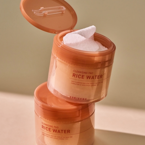 DAISO SOMISOM Rice Water Cleansing Water Pads (50 Pads / 165g)