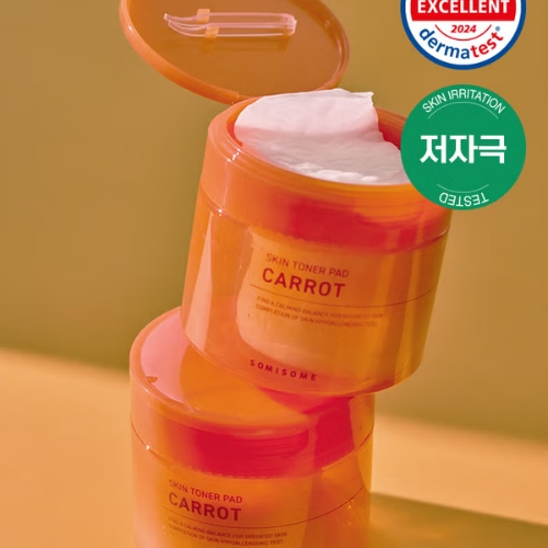 DAISO SOMISOM Carrot Calming Pads (40 Pads / 205g)