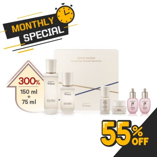THE WHOO Royal Regina Energy Drop Treatment Special Set (150 ml + 75 ml)