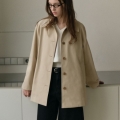 Ostkaka Single Half Trench Coat Beige