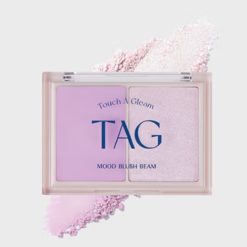 DAISO TAG Mood Blush Beam 9g (03 Pure Lavender)