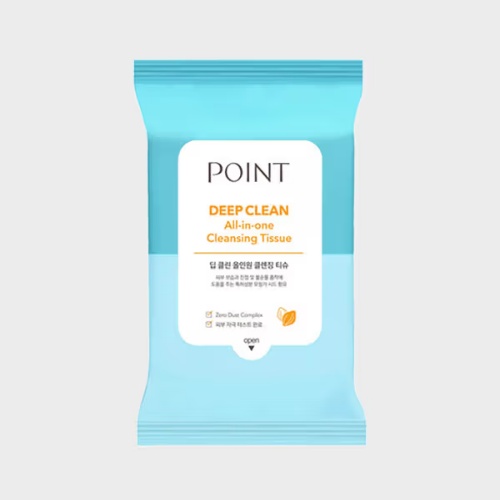 DAISO POINT Lemon Sparkling Water No-Wash Cleansing Water Tissue 30 Sheets-copy