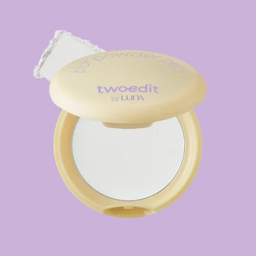 DAISO Twoedit By LUNA Blur Powder Pact 8.2g (02 Clean White)-copy