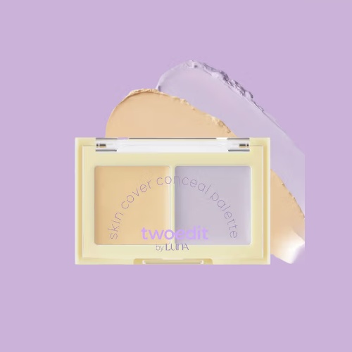 DAISO Twoedit By LUNA Skin Cover Concealer Palette 3g (02 Tone Correcting Light)
