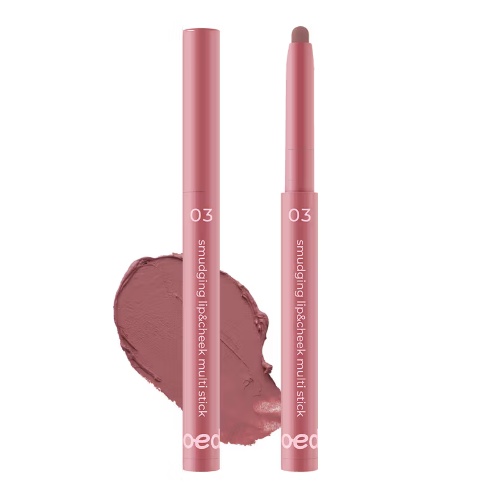 DAISO Twoedit By LUNA Smudging Lip & Cheek Multi Stick 0.58g (03 Rare Rose)