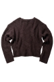 Alpaca Classic Cable Sweater, Prune