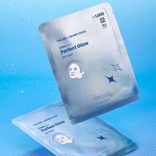 DAISO THE LAB by BLANC DOUX Clear Hyal Perfect Glow Gel Mask 25g (1 Sheet)