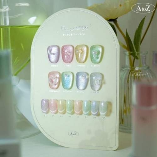 ATOZ Fiora Lounge Reflective Glitter Gel 8 Colors Set (#13–#20) (10ml × 8pcs)