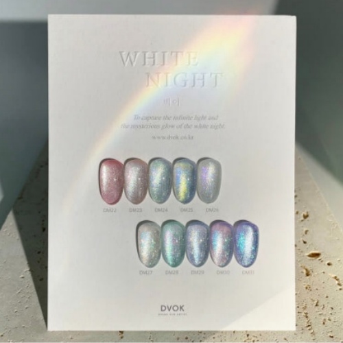 DVOK White Night Magnet Glitter 10ml*10ea Set