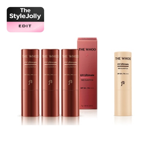 THE WHOO UV Ultimate Red Sun Stick 3+1 Stock-Up Set (7 g)