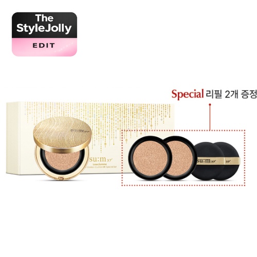SU:M37° LosecSumma Golden Cushion Special Set Shade 1 (3items Set)