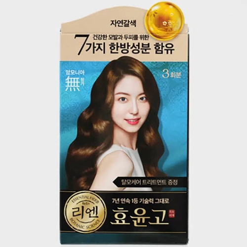 DAISO ReEn Hyo Yoon Go Cream Dye (Natural Brown)