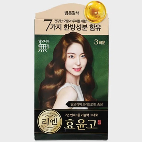 DAISO ReEn Hyo Yoon Go Cream Dye (Light Brown)